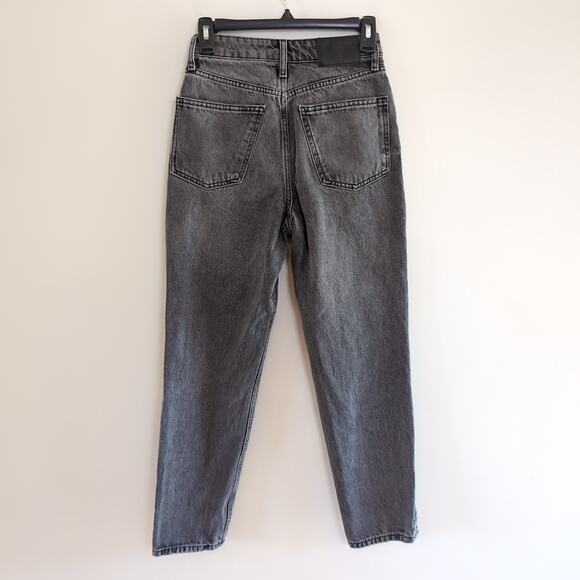 Zara Faded Black High Rise The 90's Mom Fit Jeans Size 2 - Picture 5 of 12